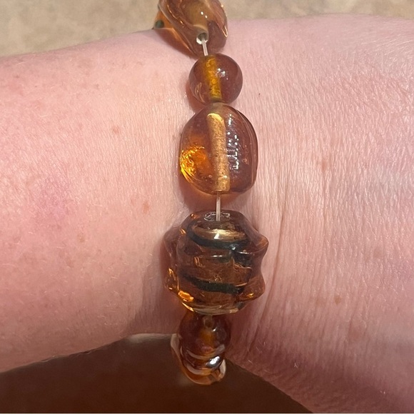 Faux, Costume, Estate Jewelry, Brown Beaded Bracelet - Picture 5 of 8